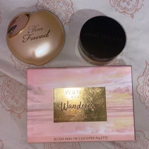 TooFaced Highlight($24),Artist Couture Highlight($27),Wander Beauty Palette($26)